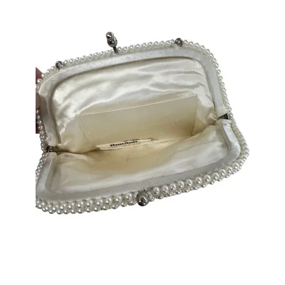 Bon Soir Vintage 1950s Beaded Clutch Handbag Hand Made in Japan Italian Beads We - Picture 5 of 6